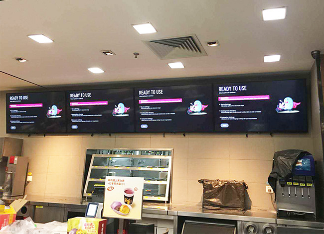 餐厅电子餐单灯箱显示屏