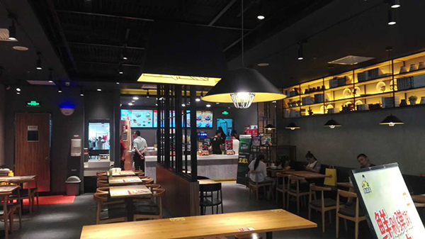 真功夫新模式餐厅内部细节效果图